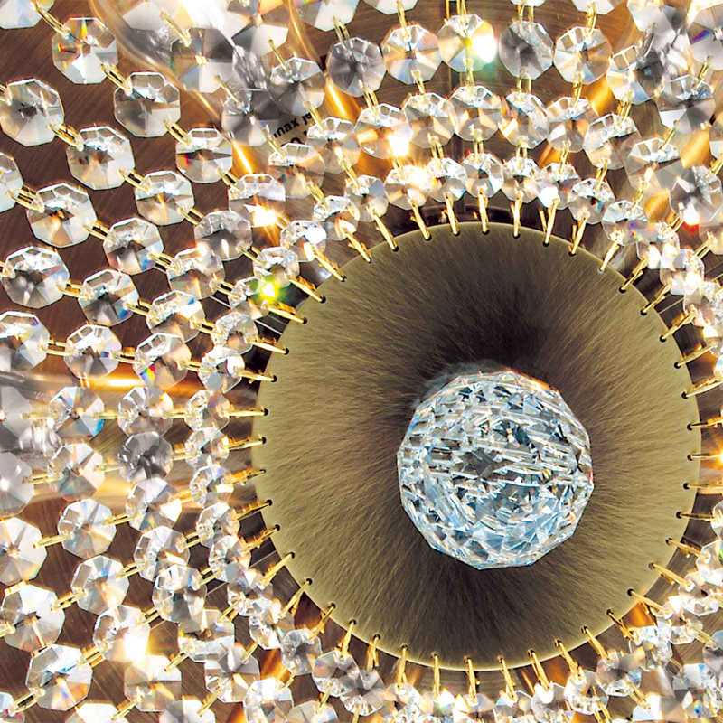 Kristall-Deckenleuchte antik