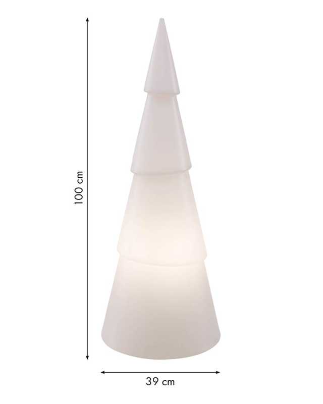 weiße Aussenbeleuchtung Design-Baum