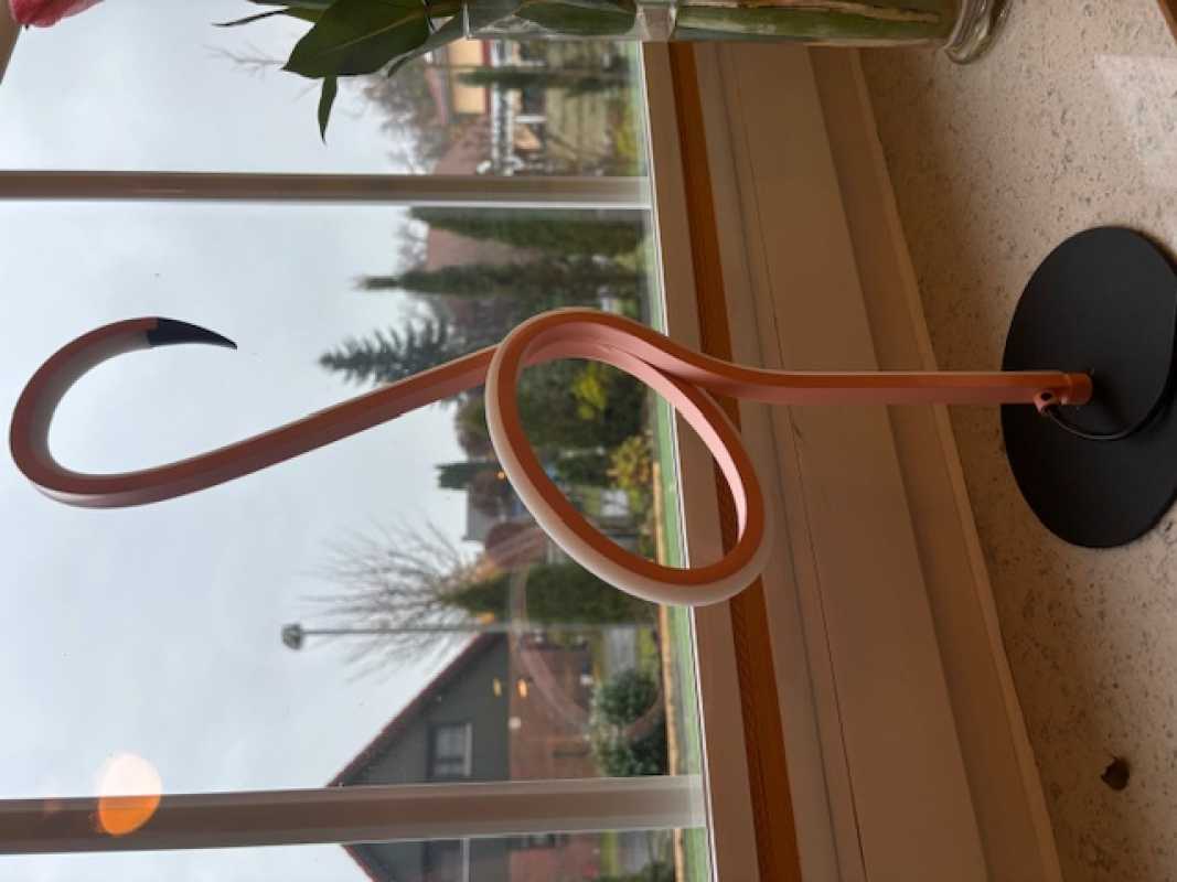 moderne LED-Tischlampe Flamingo