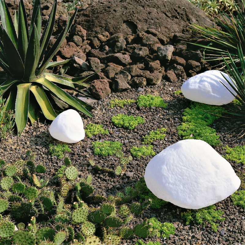 Akku Aussenleuchte Stein