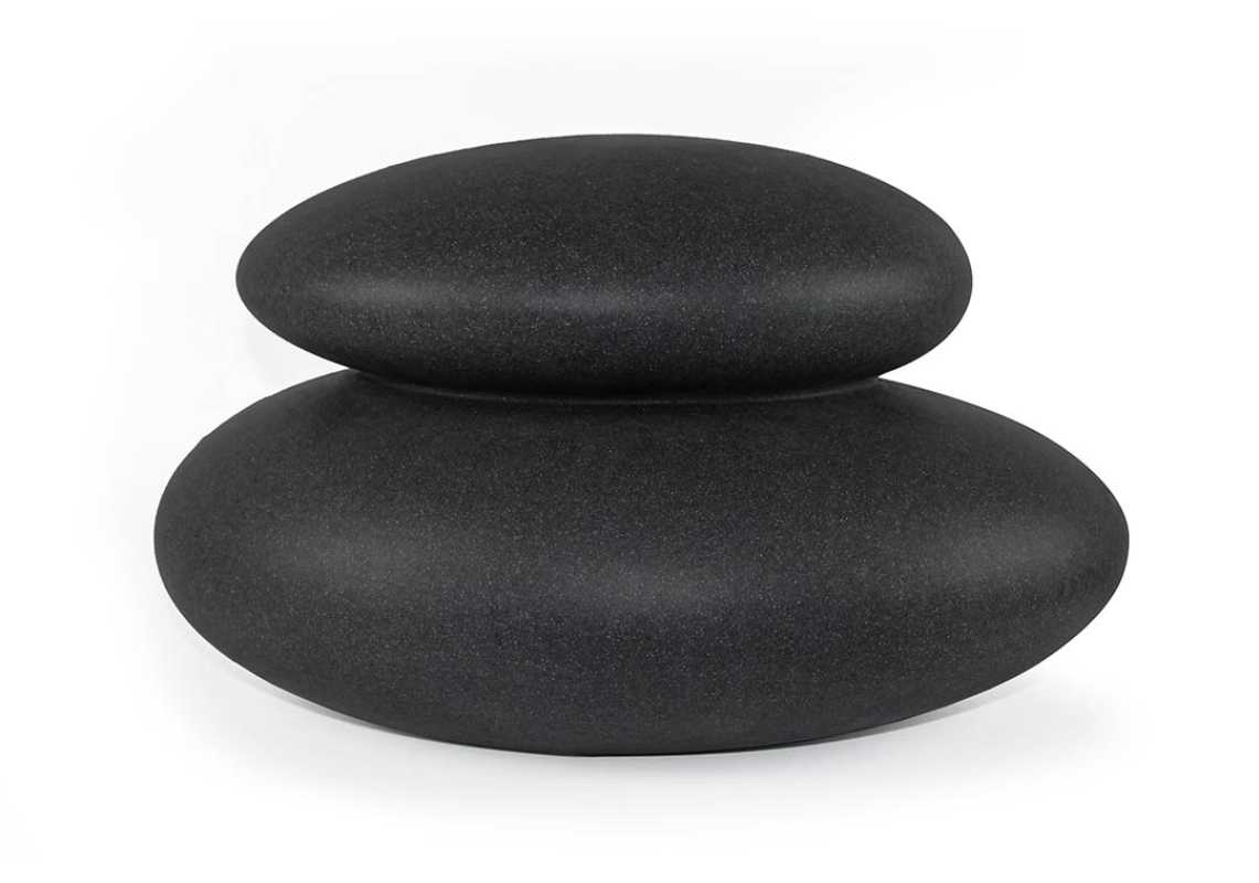 Solarleuchte Steinoptik anthrazit