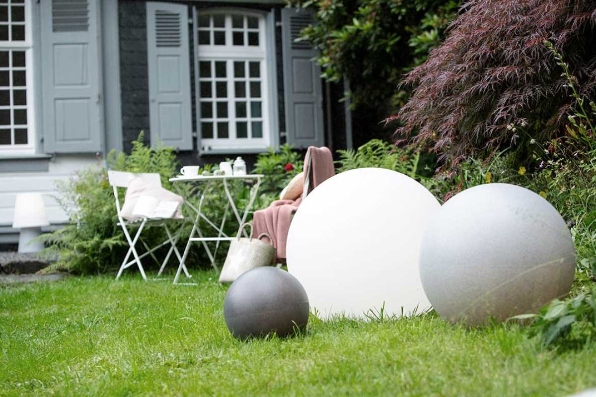 Solar Kugel Leuchten Set 4