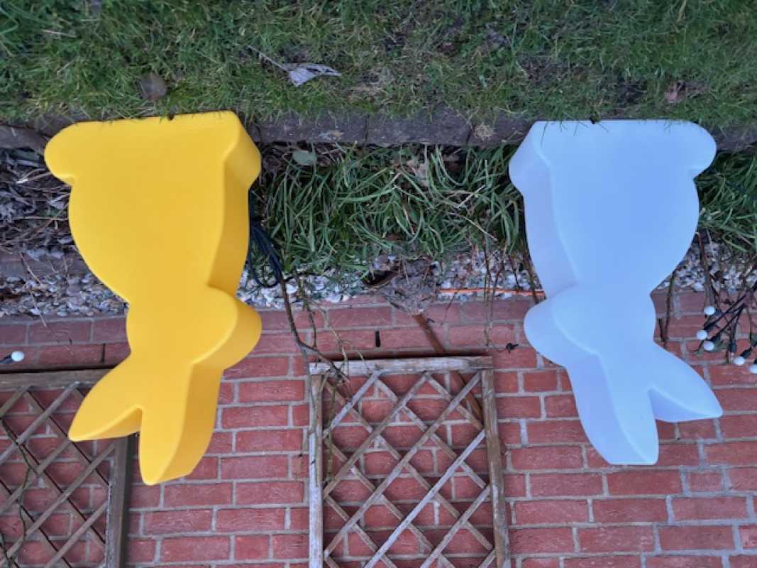 Osterbeleuchtung Gastro gelb