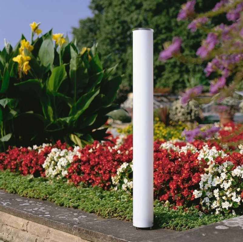 weiße Wegeleuchte 95cm