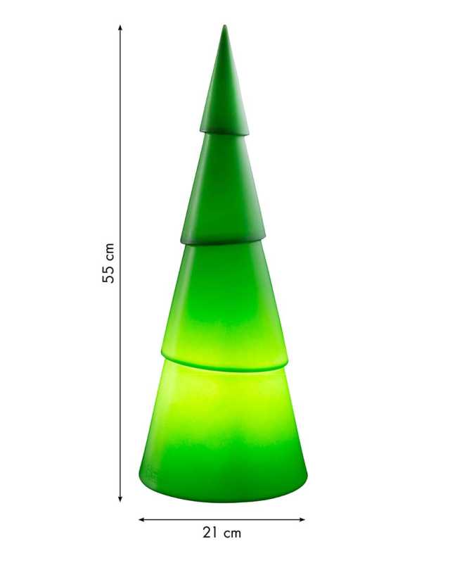 Solarleuchte 3D-Baum grün