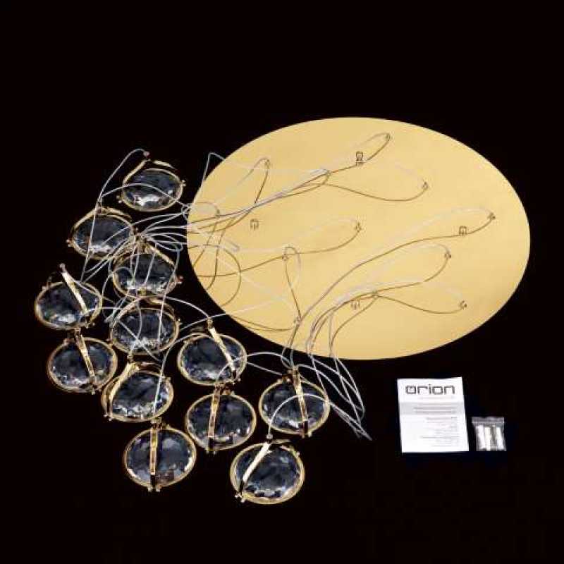 Kristall Pendelleuchte Gold