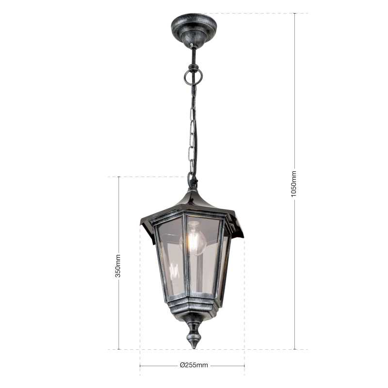 antike Gartenbeleuchtung- Hängelaterne