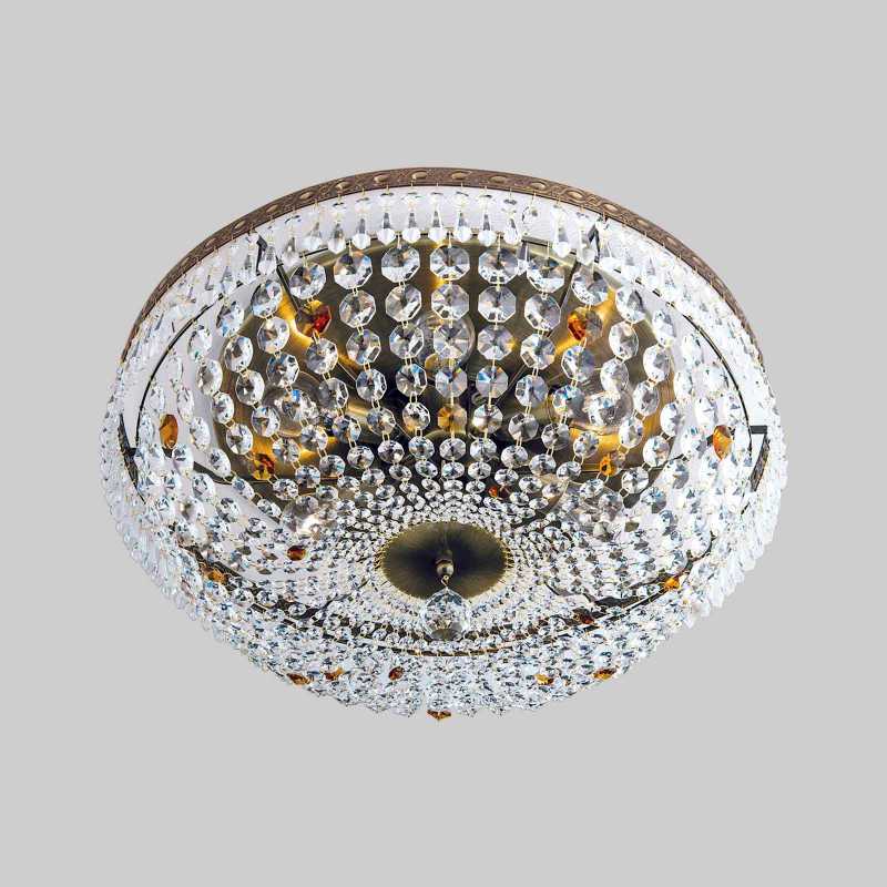 Kristall-Deckenleuchte antik