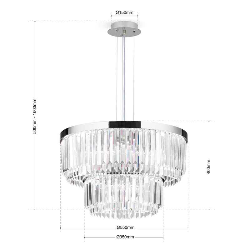 moderner Kristall-Kronleuchter