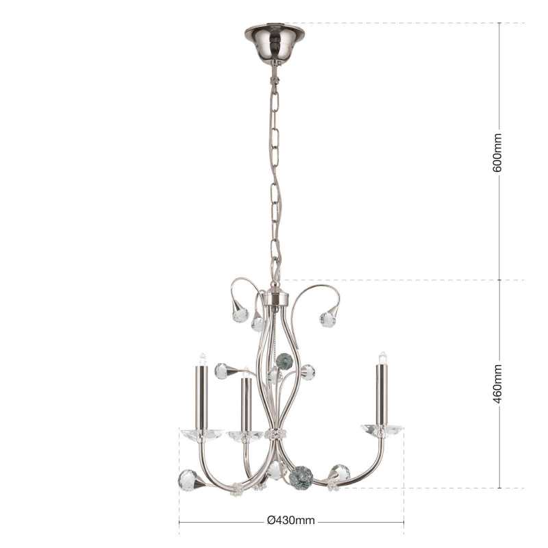 moderner Kronleuchter 3-flammig