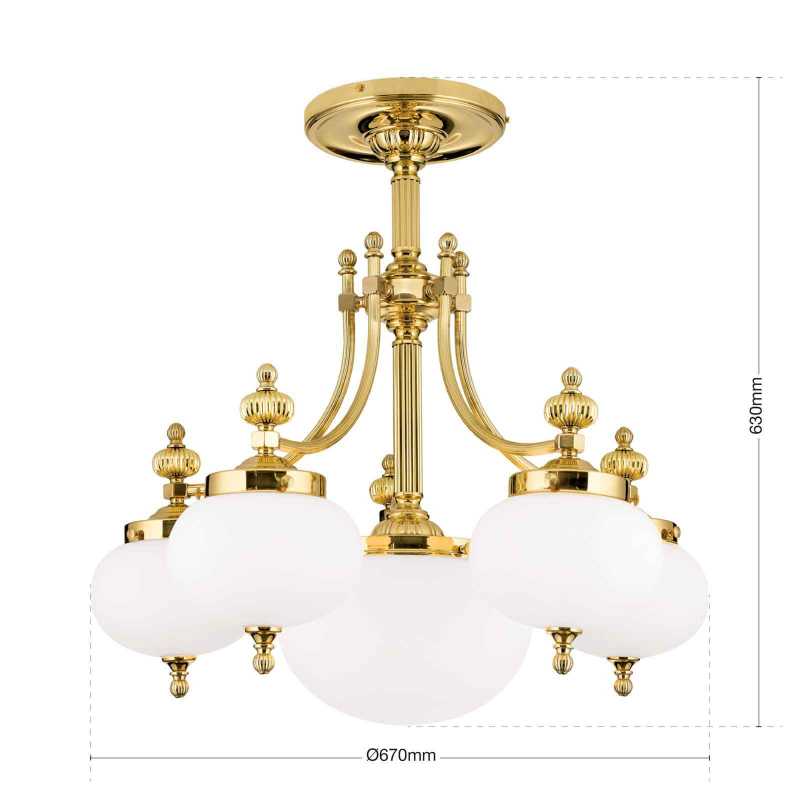 klassischer Kronleuchter 6-flammig