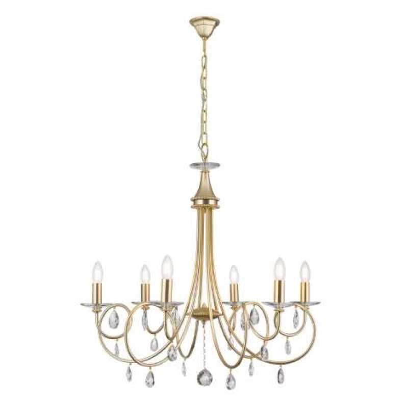 Kronleuchter gold 6-flammig