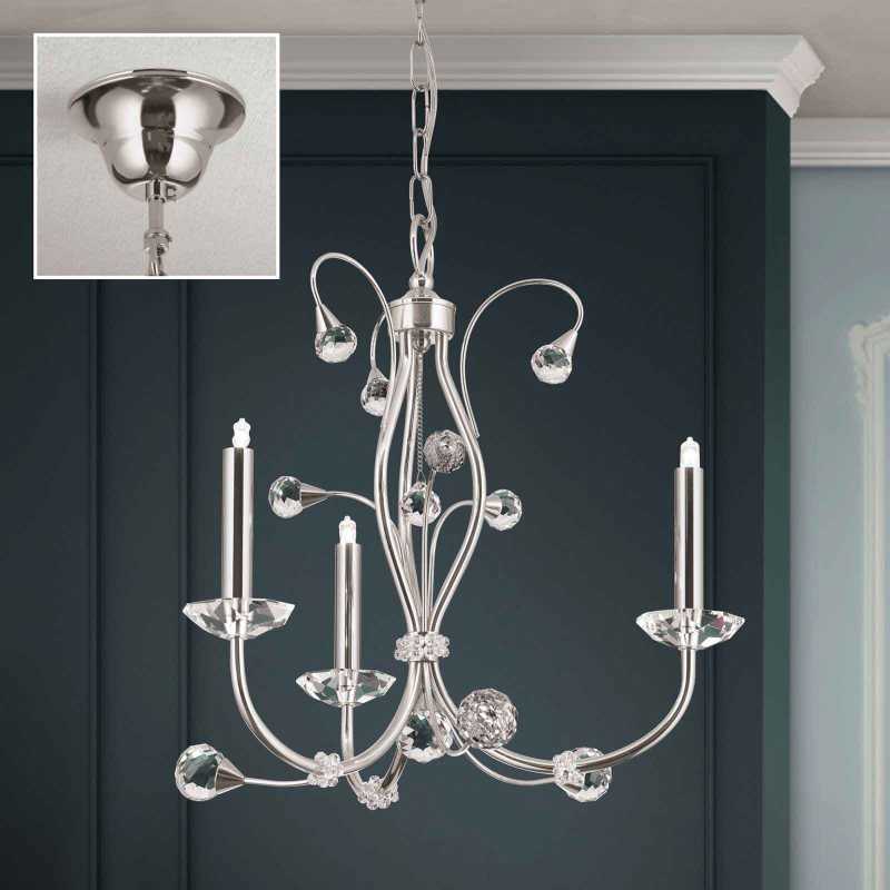 moderner Kronleuchter 3-flammig