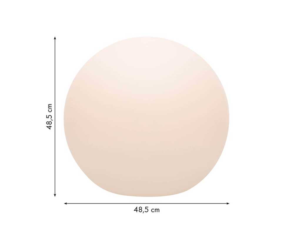 Kugelleuchte mit Solar anthrazit