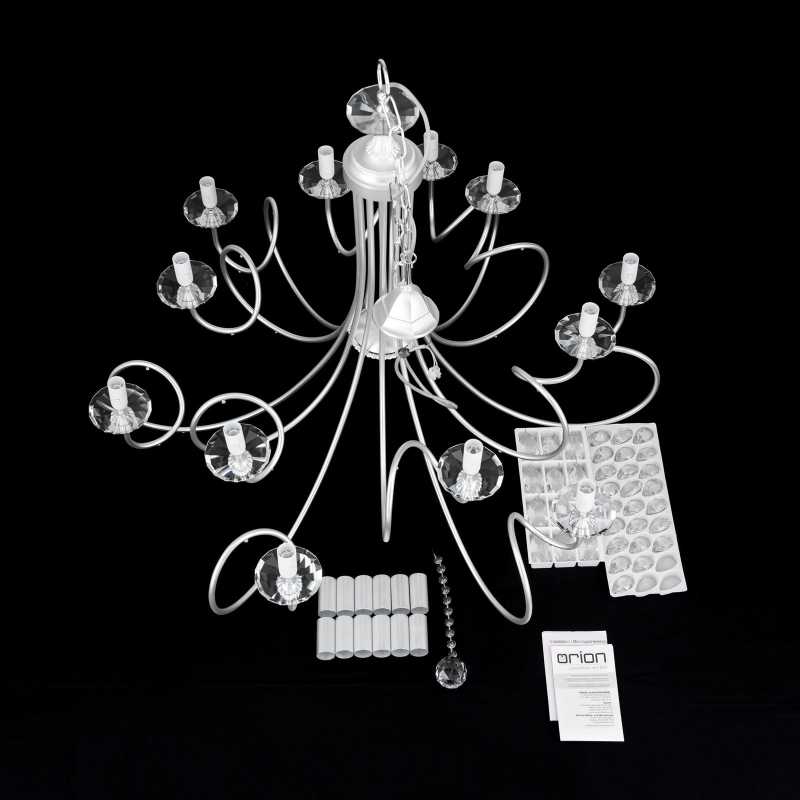 klassischer Kronleuchter silber