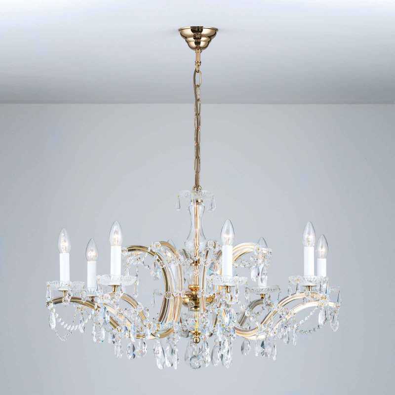 Kristall-Kronleuchter 8-flammig