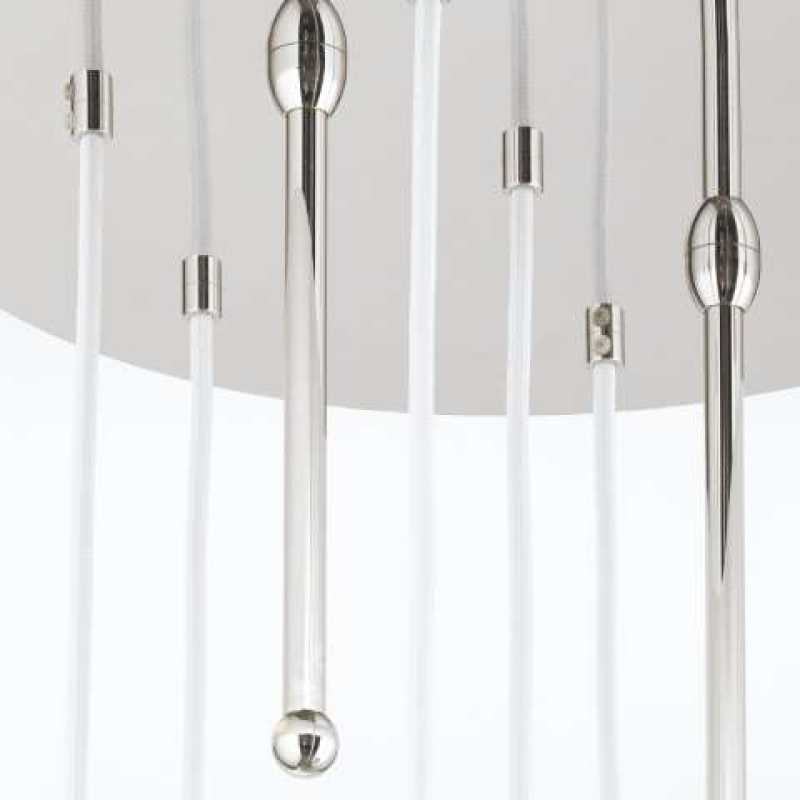 Pendelleuchte mit Kristallkugeln