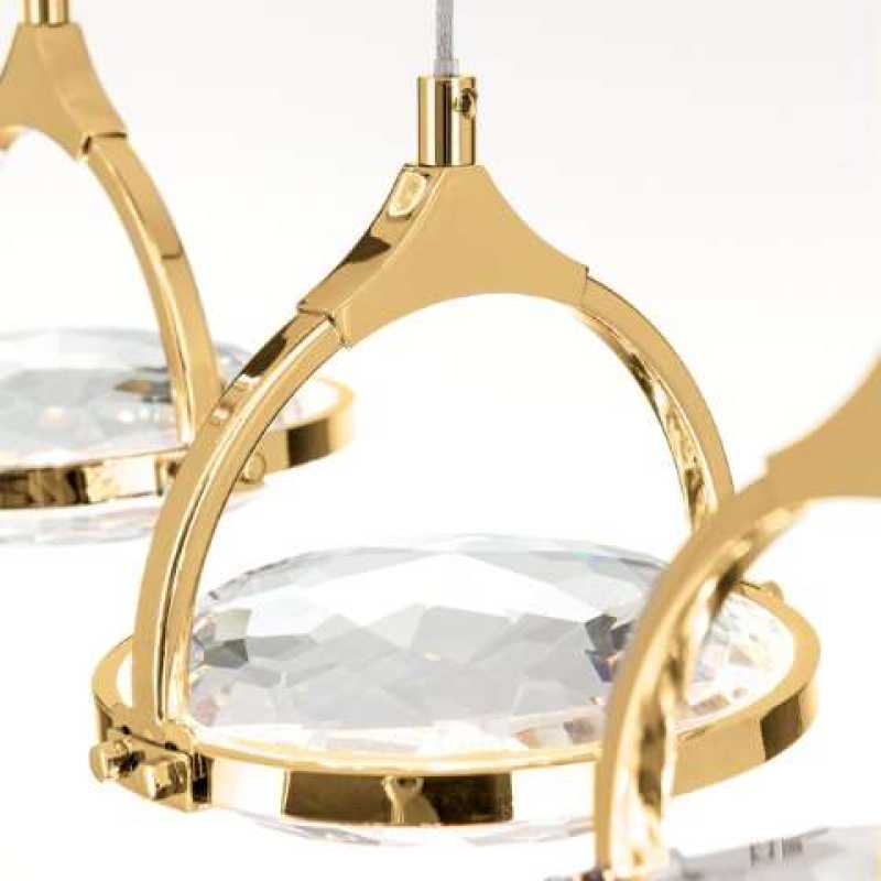 Kristall Pendelleuchte Gold