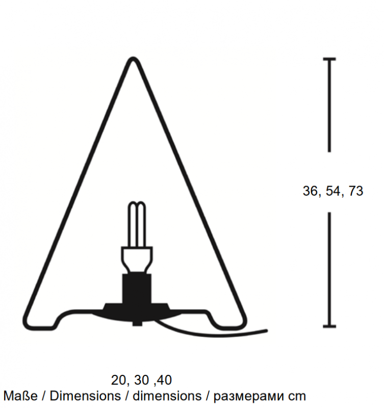 Gartenleuchte LED 73cm