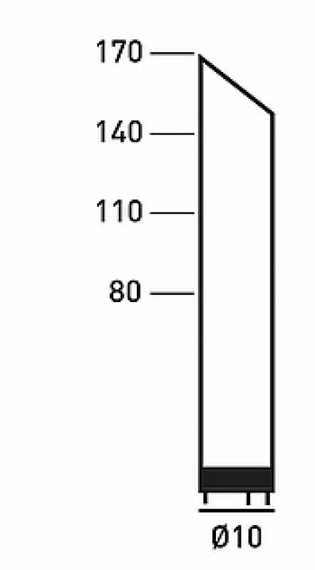 LED-Wegeleuchte 170cm