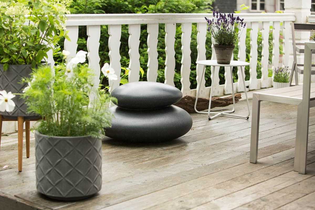 große Deko-Steinleuchte