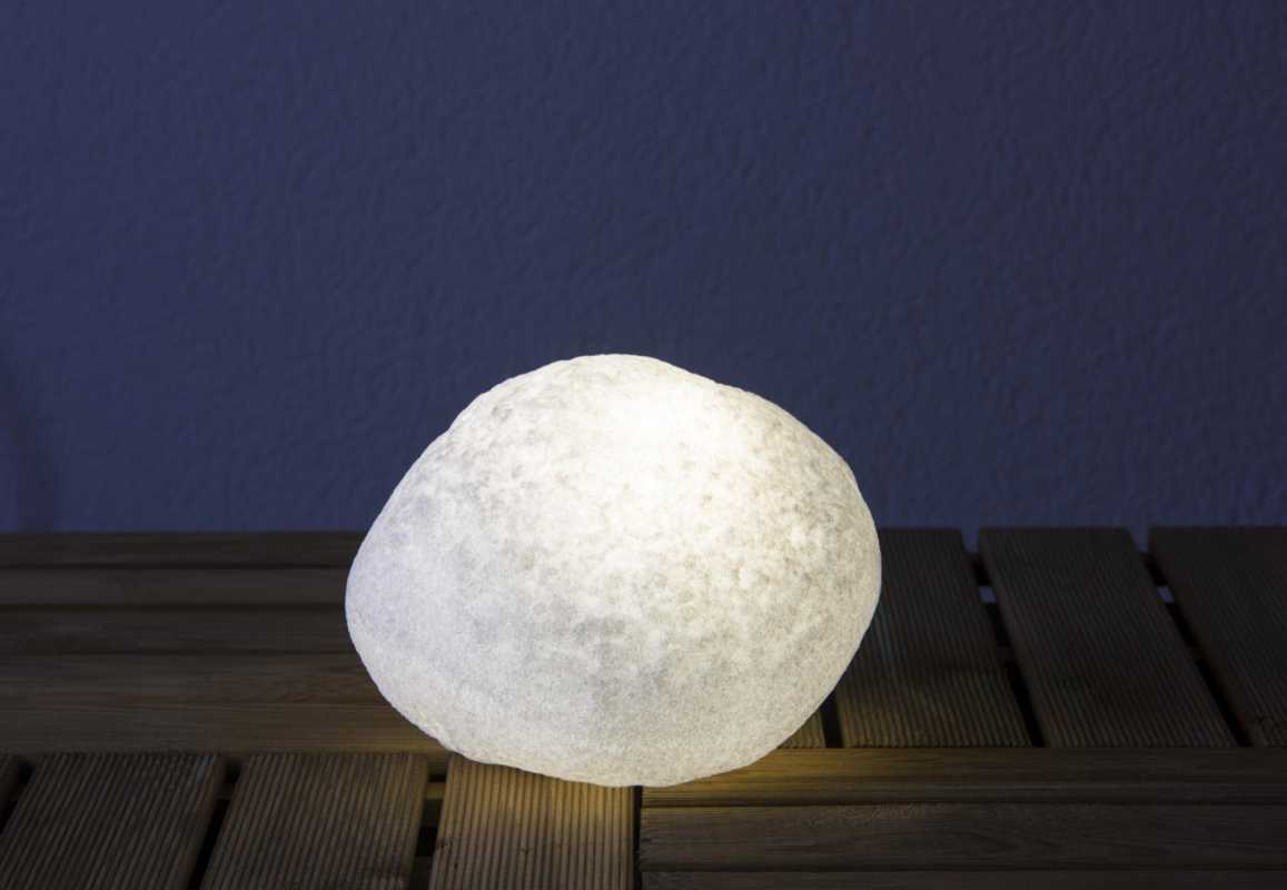 Bodenleuchte Weißer Stein