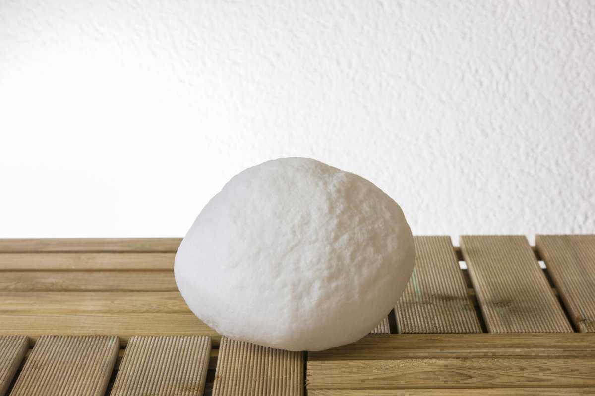 Bodenleuchte Weißer Stein