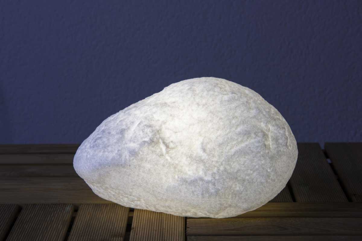 Weiße Bodenleuchte 40cm