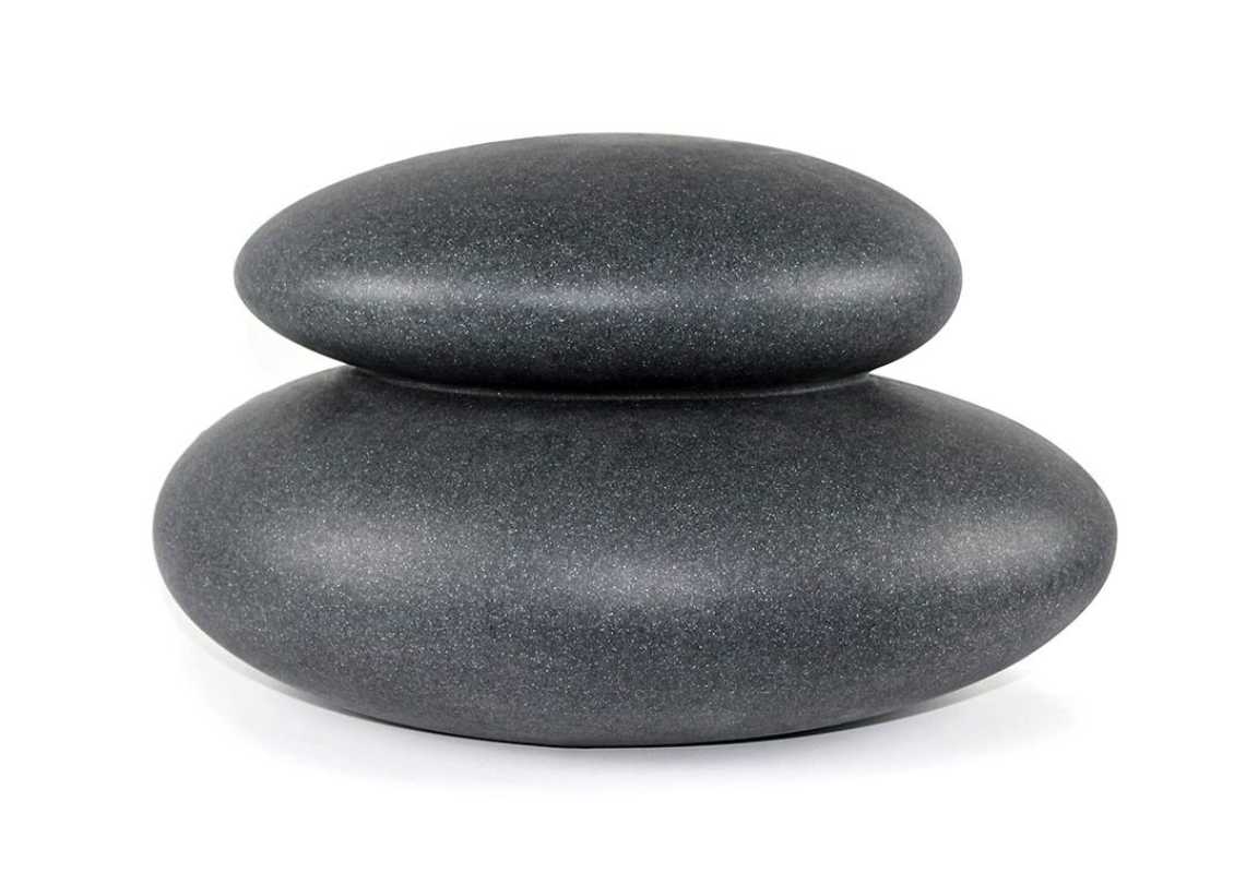 Solarleuchte Steinoptik anthrazit