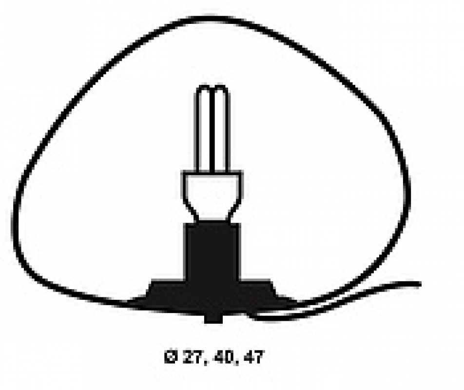 Weiße Bodenleuchte 40cm