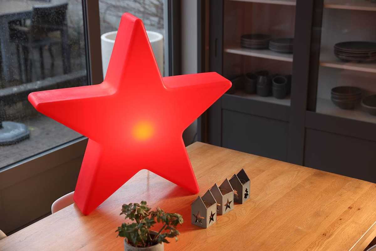 Aussenleuchte roter Stern