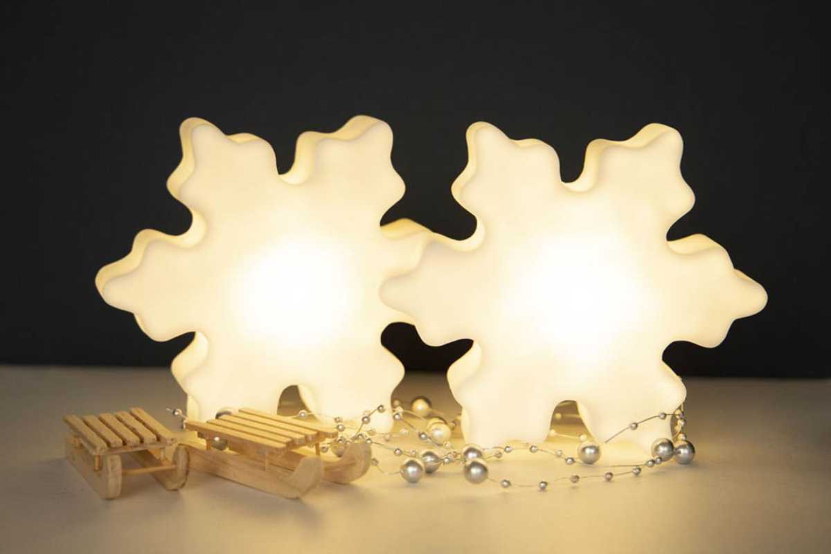 Solar-Aussenleuchten Schneeflocke