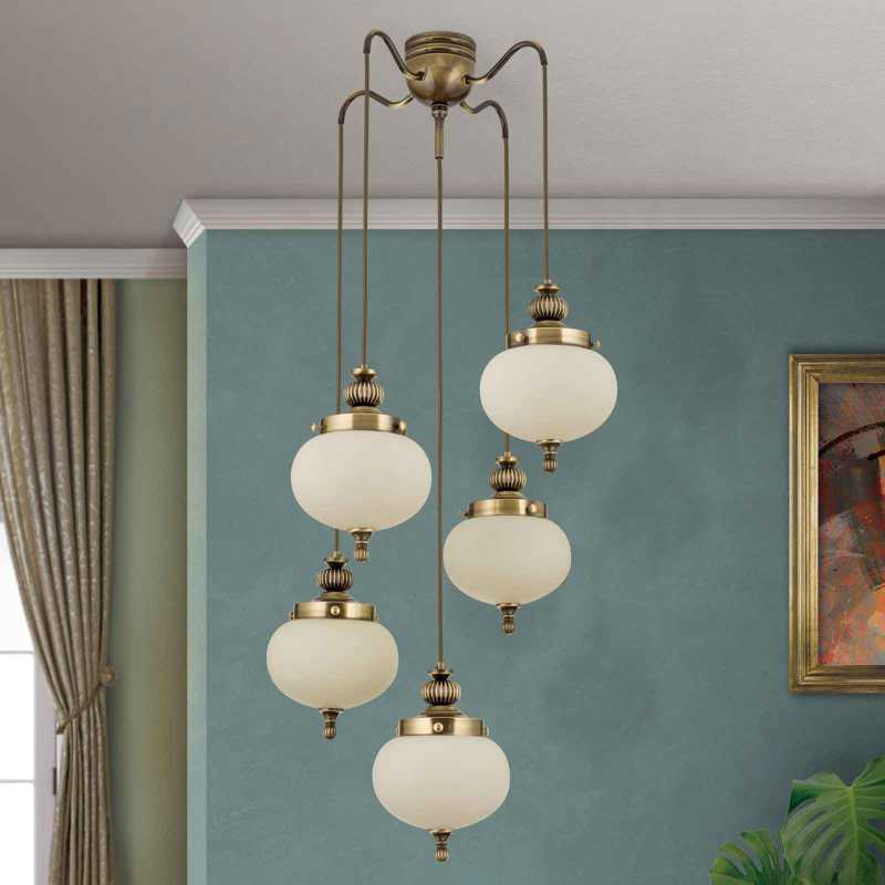 antiker Messing- Kronleuchter