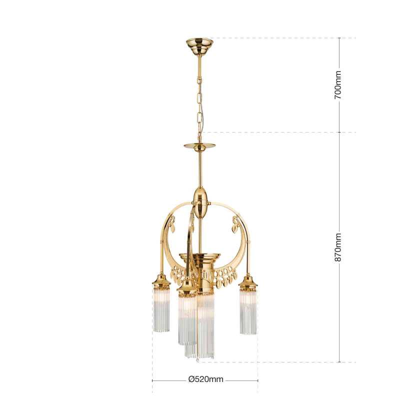 antiker Kronleuchter gold