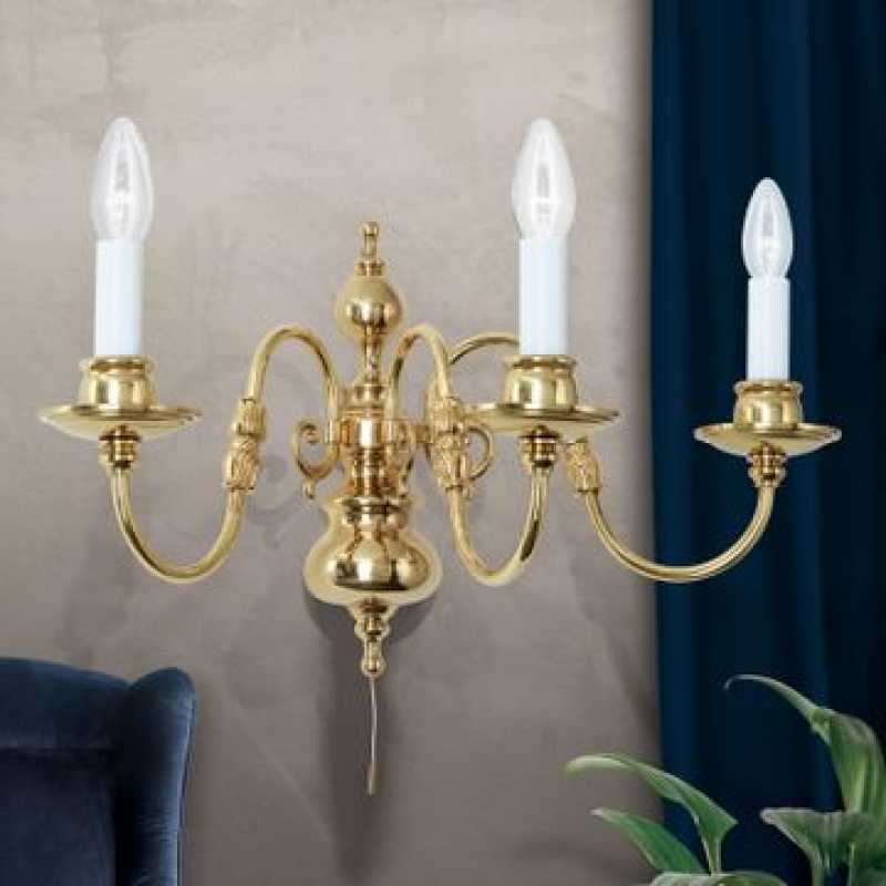 klassische Wandleuchte 3-flammig
