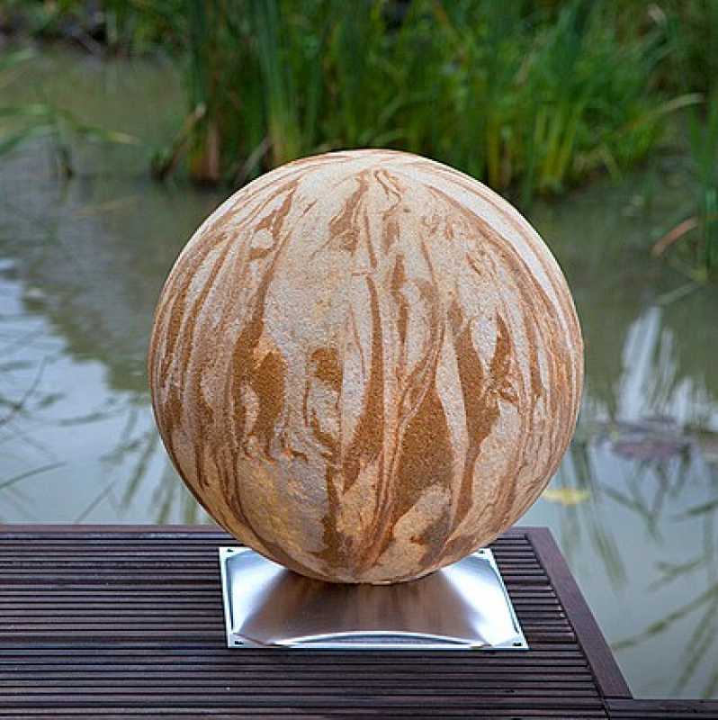 Aussenleuchte mit Edelstahlfuß 30cm