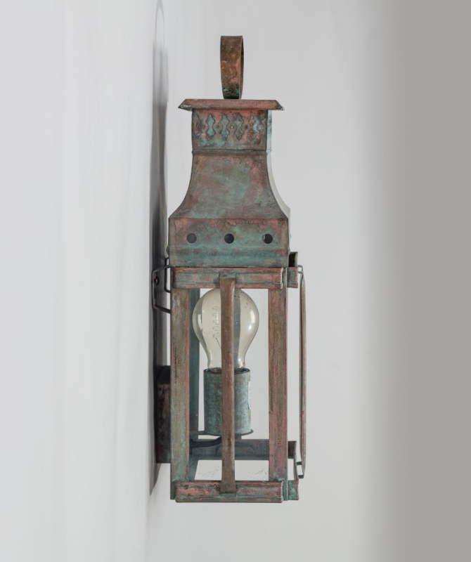 Wandleuchte antik-grün