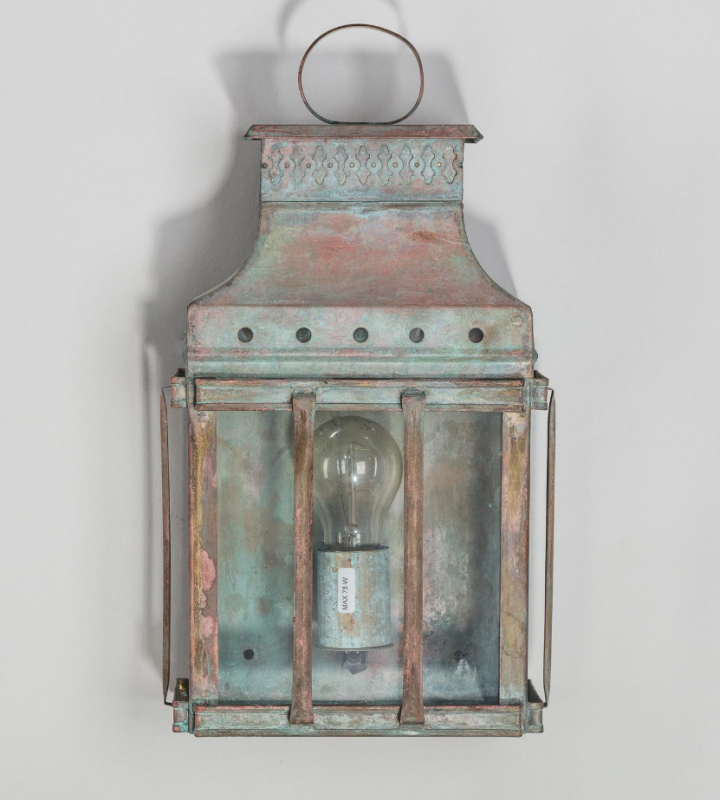 Wandleuchte antik-grün