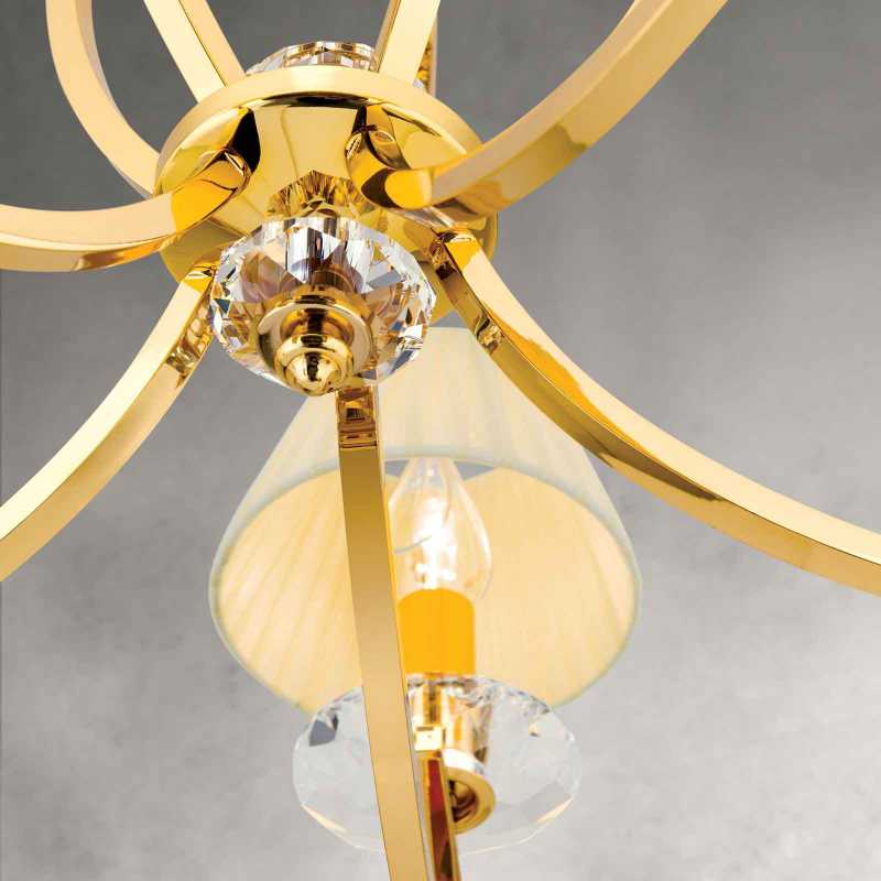 klassischer Kronleuchter mit Schirmen