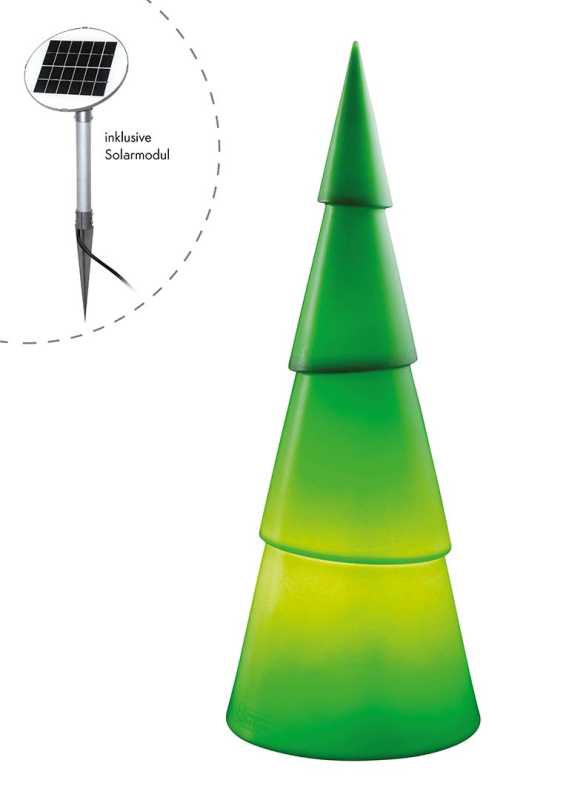 Solarleuchte 3D-Baum grün