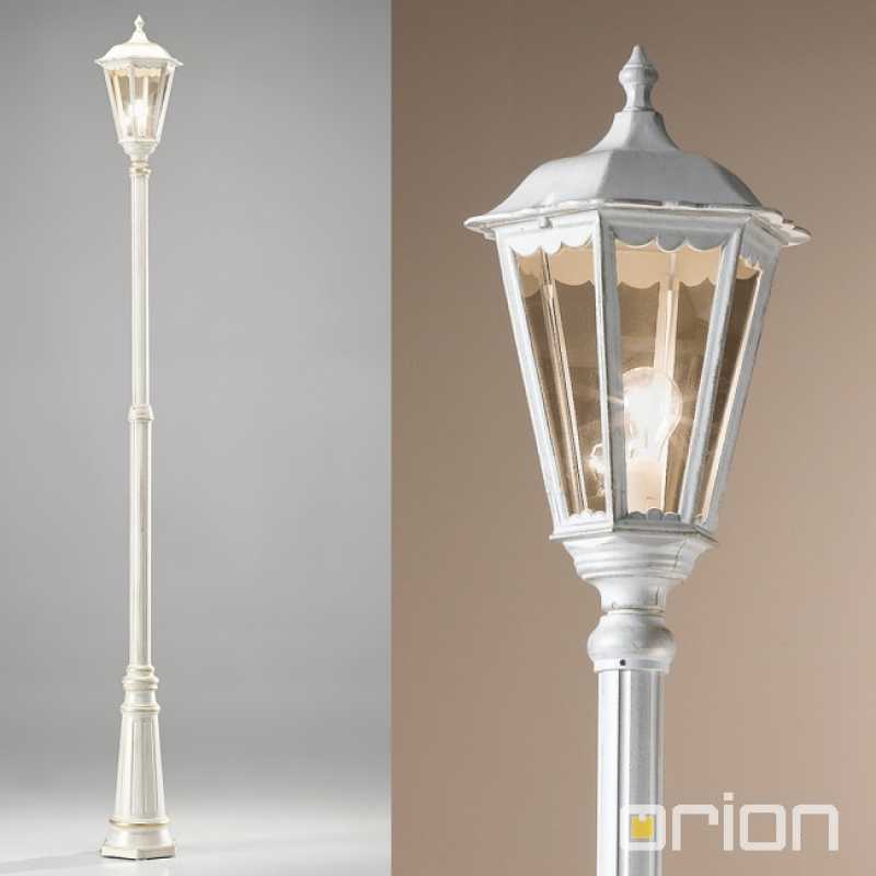 klassische Wegeleuchte weiß