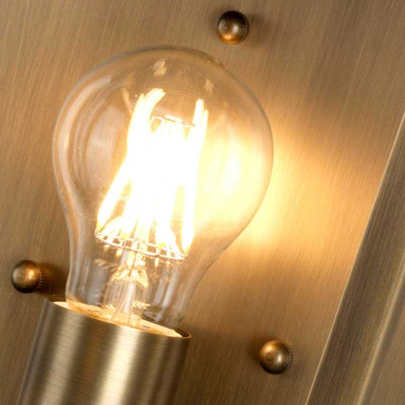 Messing Aussenleuchte antik