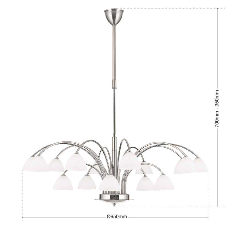 moderne Hängeleuchte 15-flammig