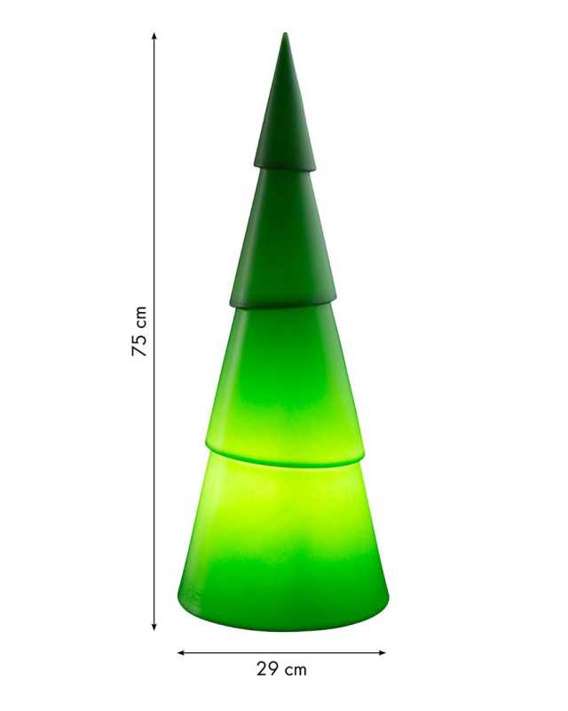 grüne Aussenbeleuchtung Design-Baum